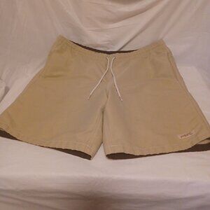 Tommy Hilfiger Swim Shorts Mens Large Tan Drawstring Hilfiger Original Swimwear